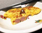 ☆丸型フライパンでウインナーの卵焼き☆作り方10写真