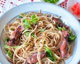 まぐろ花削りのダブル使いで＊和・焼き蕎麦作り方6写真