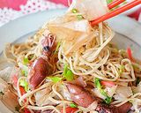 まぐろ花削りのダブル使いで＊和・焼き蕎麦作り方8写真