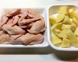 鳥手羽先とじゃがいものこっくり煮込み作り方1写真