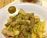 筍と豚バラのジェノベーゼソースパスタ作り方1写真