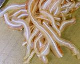 カニカマ・ミミガー海苔和え作り方1写真
