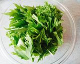 水菜の中華クラゲ和え作り方1写真
