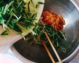 水菜の中華クラゲ和え作り方5写真