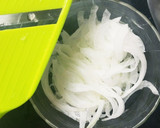 新玉ねぎと乾燥小エビとゆかりの卵焼き作り方1写真