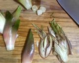 小料理屋の「鶏皮ポン酢」旬の茗荷を使って作り方7写真