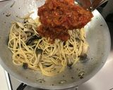 ナスとしめじのトマトソースパスタ作り方8写真