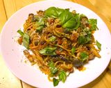 ナスとしめじのトマトソースパスタ作り方10写真