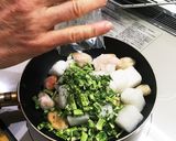のらぼう菜と海の幸のみなさん作り方1写真