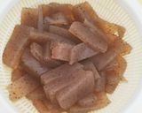 繊維たっぷり❗こんにゃくと昆布の佃煮作り方1写真