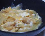 玉ねぎと油揚げの卵とじ♪作り方4写真