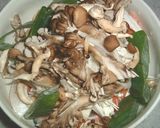 簡単　塩鮭の蒸し物　とろろかけ作り方1写真