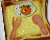 型抜きハムのチーズトースト作り方8写真