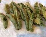 シャキッと甘いスナップえんどうの天ぷら作り方5写真