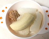 【離乳食初期から】納豆ばなな粥作り方1写真
