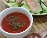 レンジ♪トマトジュースでトマトスープ。作り方3写真