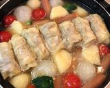 豚バラ肉で簡単！崩れないロールキャベツ♡作り方17写真