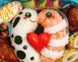 チンアナゴ & ニシキアナゴ キャラ弁作り方2写真