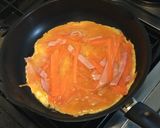 雑な男料理：ハムと人参の玉子焼き！！作り方3写真