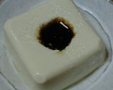 冷奴♡ま～るくくり貫いて…お醤油よん♪作り方2写真
