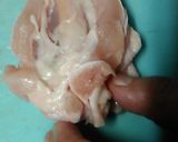 開いた手羽元を麺つゆに漬けて、２度揚げ！作り方2写真