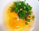 白だし醤油でネギ入り卵焼き作り方1写真