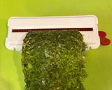 海苔と薄焼き玉子で、ミルフィーユのり弁当作り方2写真