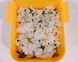 海苔と薄焼き玉子で、ミルフィーユのり弁当作り方5写真