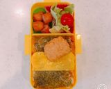 海苔と薄焼き玉子で、ミルフィーユのり弁当作り方10写真