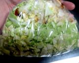 ビニール袋活用！パリっジュワッ！焼き餃子作り方5写真
