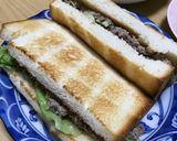 鯖缶でサンドイッチ！鯖バジルサンド作り方3写真