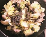 春キャベツと豚肉の塩昆布チーズ焼き作り方2写真