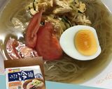 蒸し鶏のキムチ和えの冷麺作り方6写真