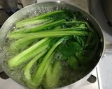 小松菜の磯部和え作り方4写真