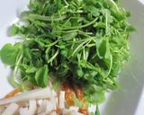 ごま油香るクレソンとちくわの和え物作り方1写真