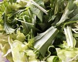 水菜のジャコサラダ作り方1写真
