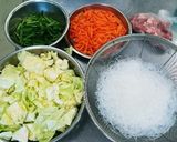 春雨の炒め物作り方1写真