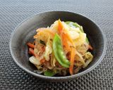 レンジで簡単！鶏ひき肉の春雨キャベツ作り方5写真
