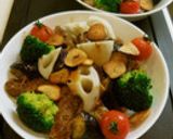 極旨～♪　コロコロ野菜のステーキ丼作り方15写真