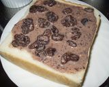 ラムチョコレーズントースト♬作り方3写真