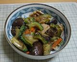 ゴーヤとなすと豚肉の味噌炒め作り方16写真