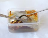 土鍋で簡単☆豚ばら肉の中華おこわ作り方1写真