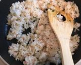 簡単ランチ☆卵焼きのせ紅生姜とネギ炒飯作り方6写真