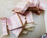 ベーコンと新ジャガのオイルパスタ作り方2写真