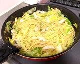 キャベツとささみの梅ごまパスタ作り方6写真