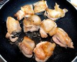 《 鶏肉と長ネギのクリーム煮 》作り方4写真