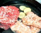 肉みそサラダサンチュ巻き作り方4写真
