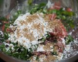 簡単★行者ニンニクの豚こまお肉ボール作り方1写真