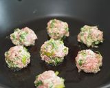 簡単★行者ニンニクの豚こまお肉ボール作り方2写真