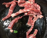 牛肉とのらぼう菜と絹さやの和風炒め作り方2写真